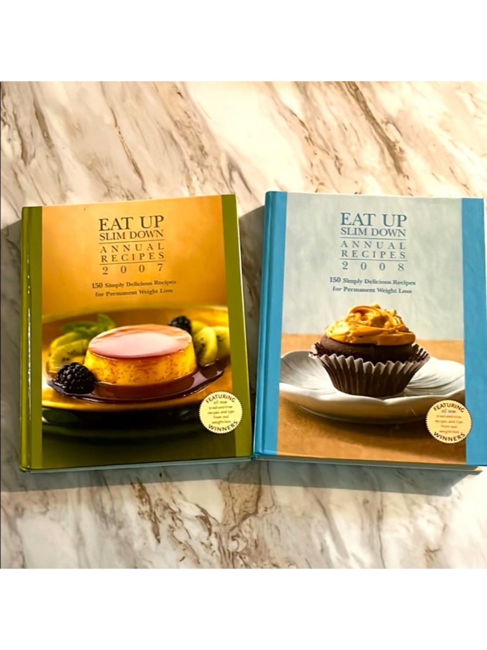 Eat Up Slim Down Annual Recipes Book Sets 2007 & 2008